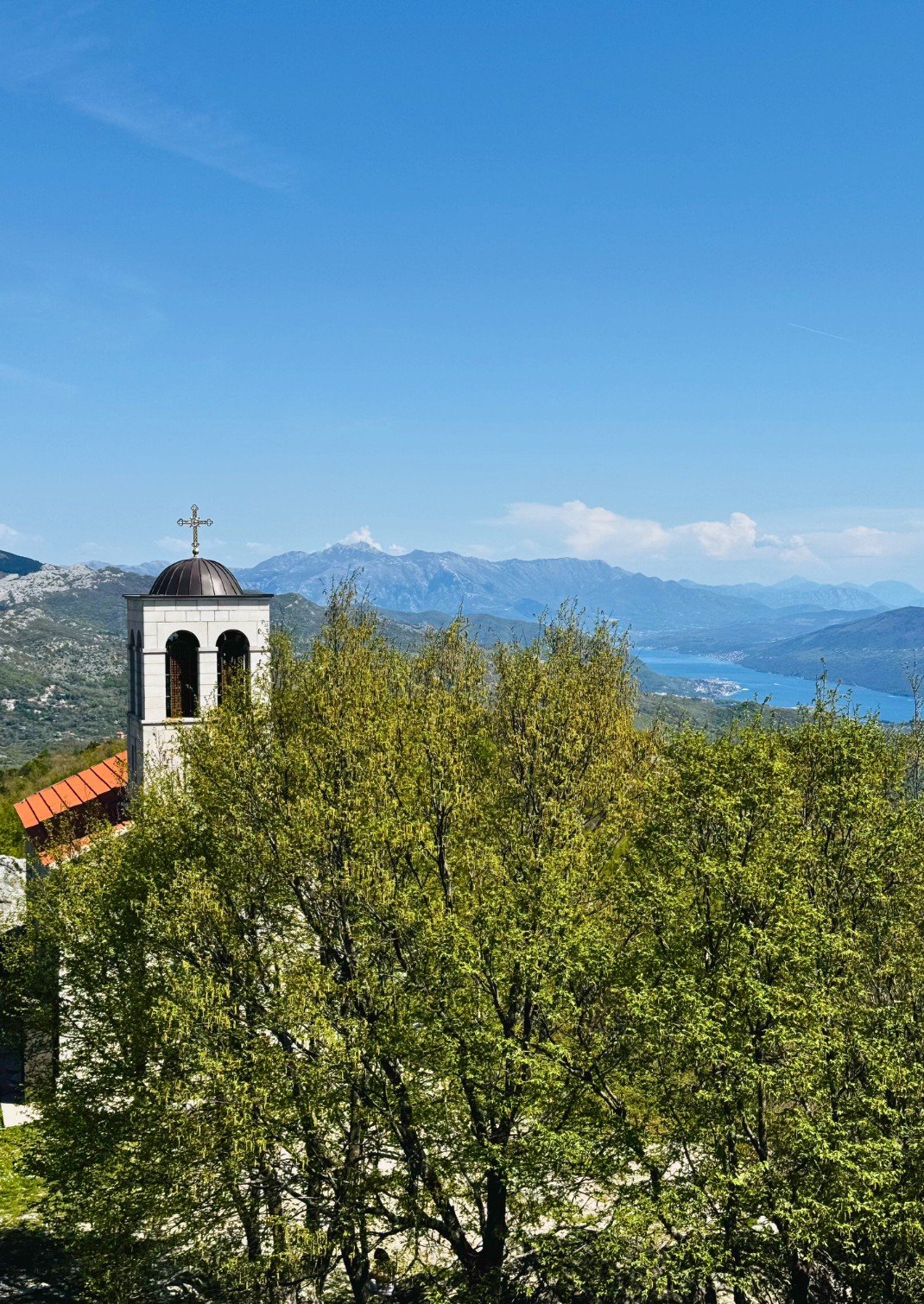 Scenic mountain landscape above Herceg Novi
