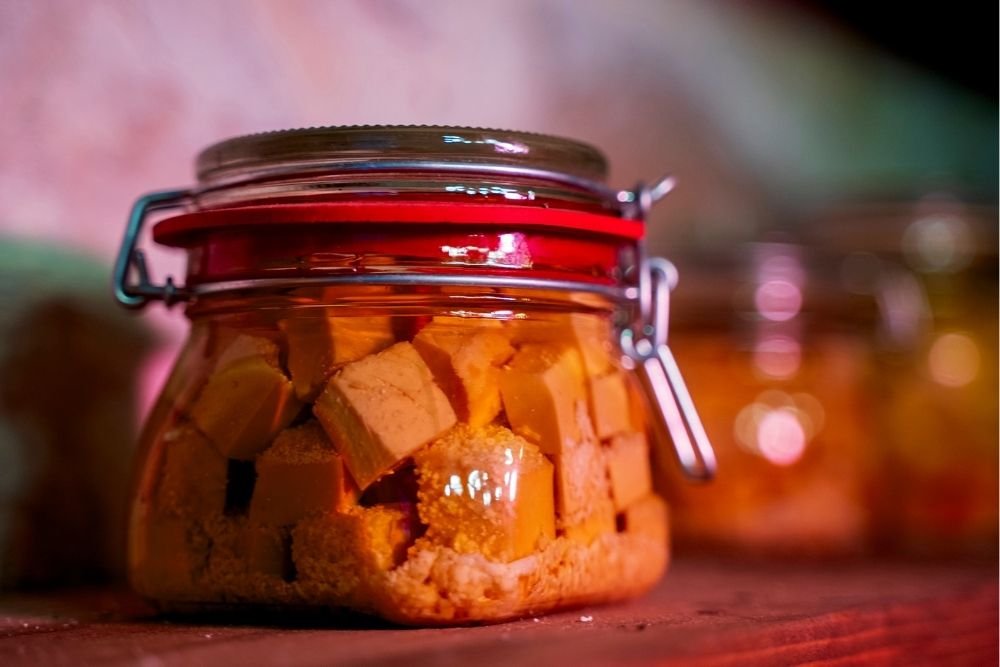 Homemade jams and local honey served with traditional priganice